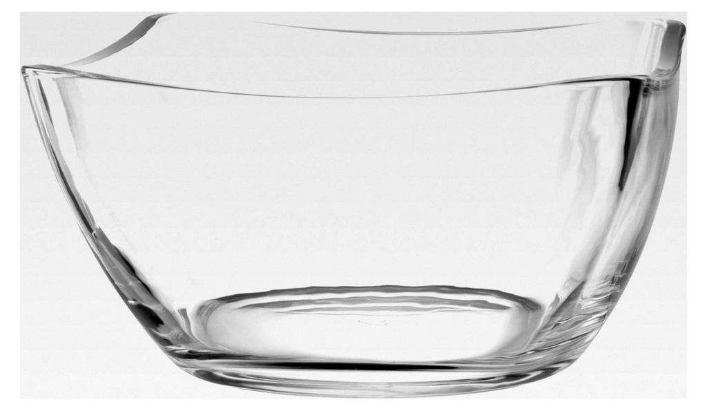 Piazza Schale, 1 Stück, spülmaschinenfeste Servierschale, moderne Salatschale, hochwertige Funktionsschale, Höhe 12 cm, transparent