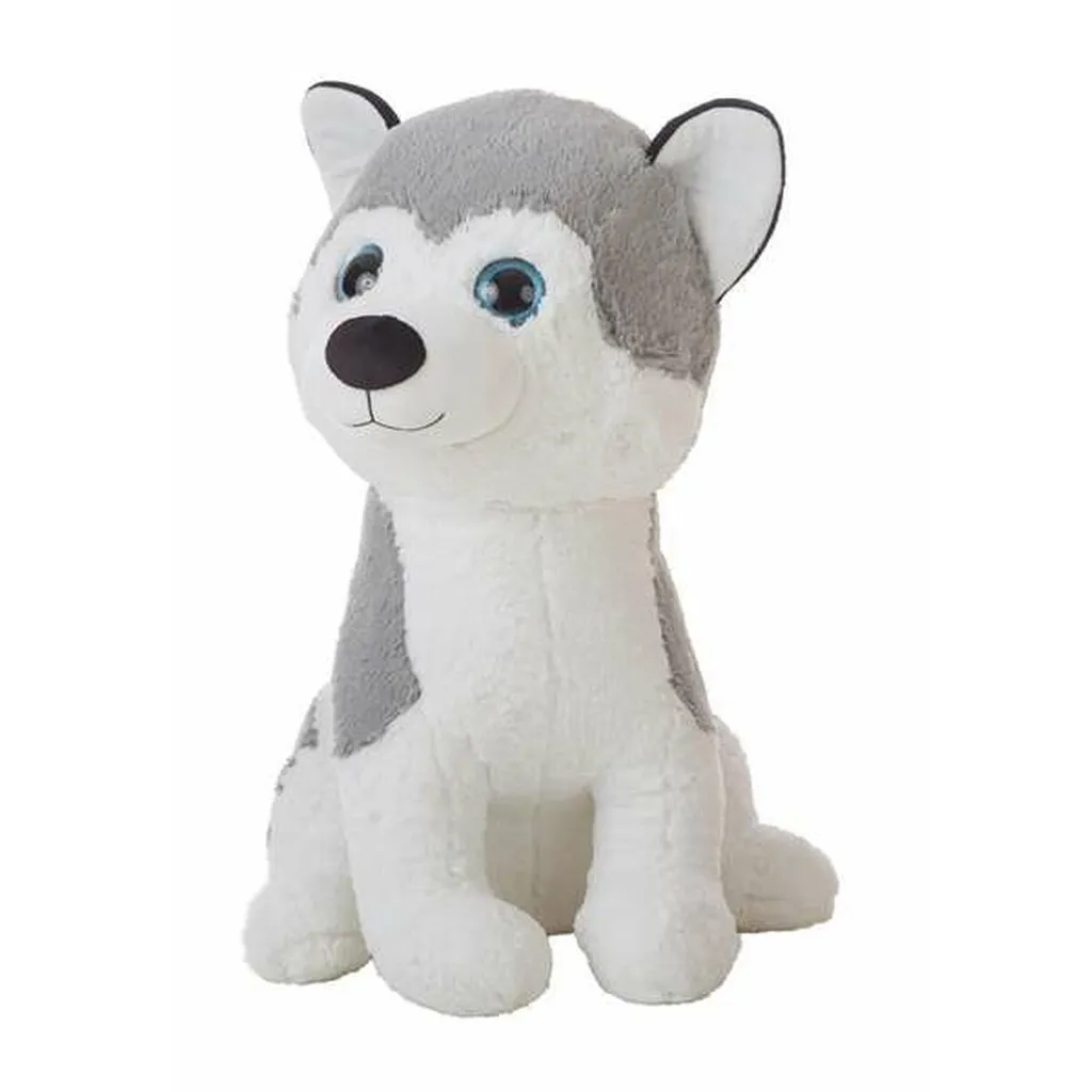 Peluche Husky Ron 60 cm : finis les doudous fragiles et difficiles à laver