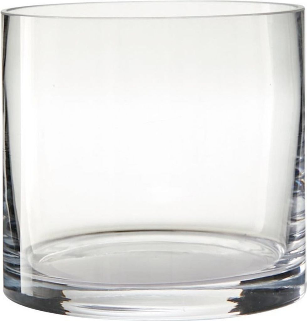 Dekoglas Vase ZYLINDER H. 15cm D. 14,5cm Glas klar rund Produktbild 