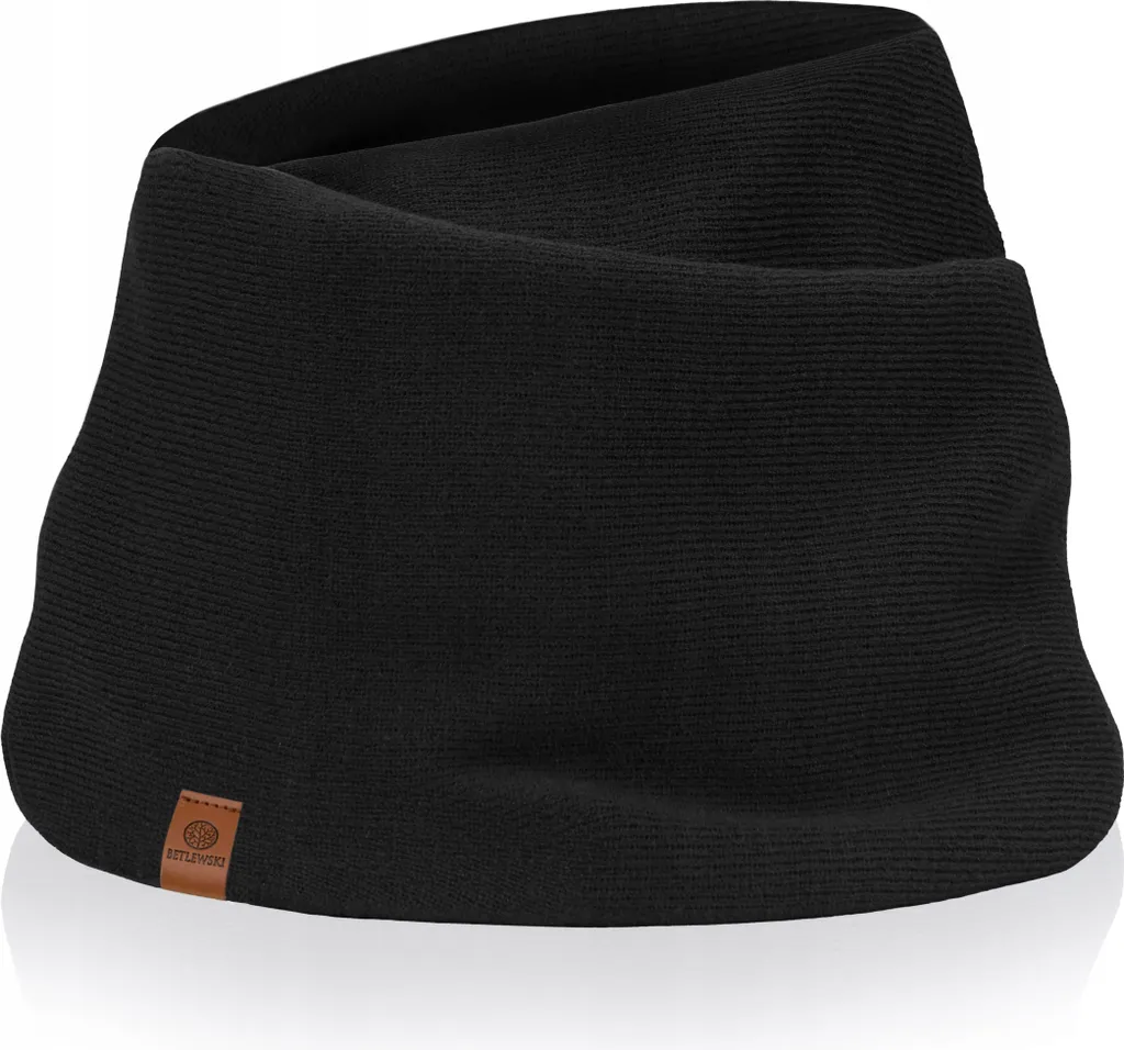 Sciarpa Uomo Nera BKM-BK-01: Accessorio Invernale per Business Look