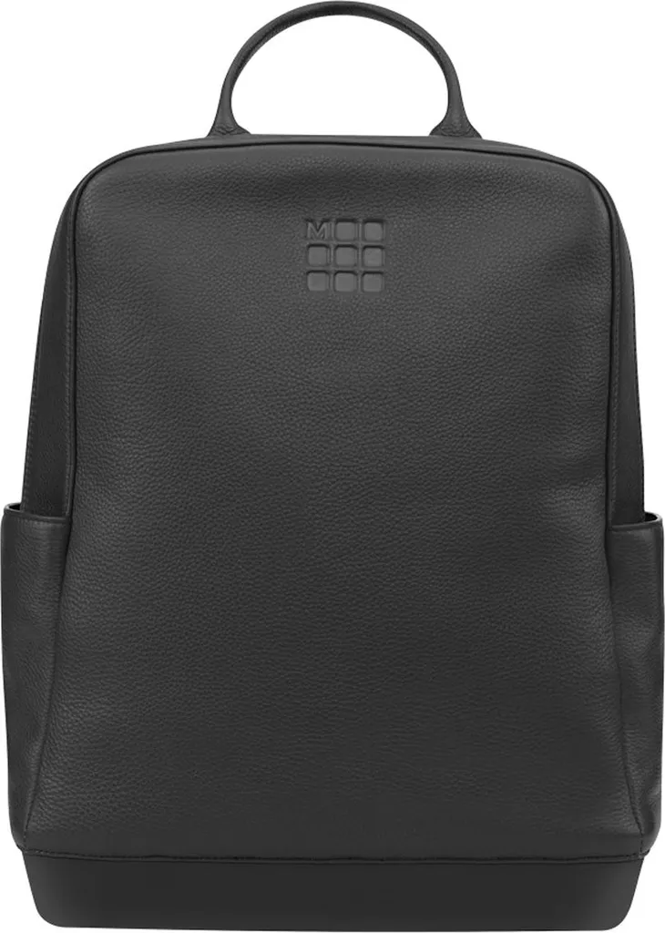 Sac à dos classique Moleskine noir en cuir premium avec dos respirant