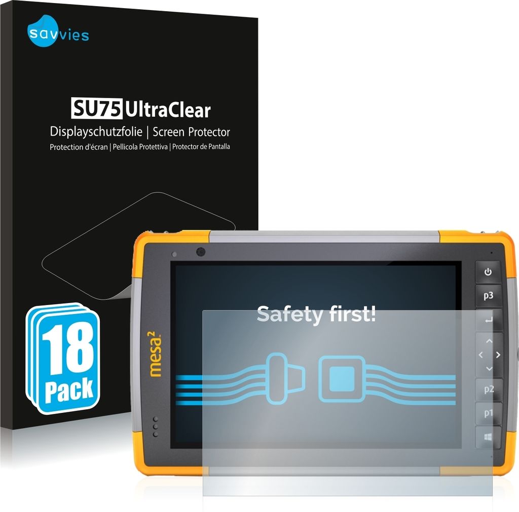 18x Für Juniper Systems Mesa 2 Rugged Tablet Schutzfolie Savvies Displayschutz Display Schutz Folie Klar Transparent