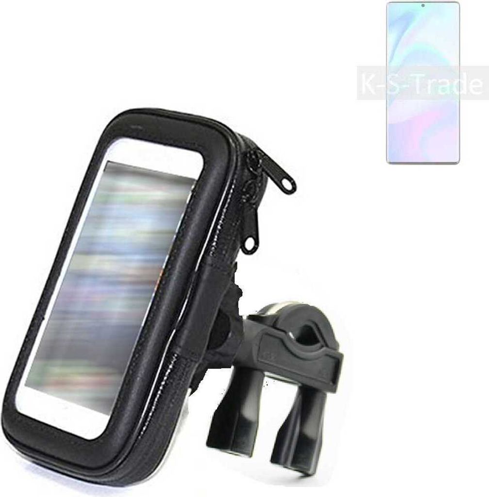 K-S-Trade Fahrrad-Halterung kompatibel mit ZTE Axon 31 Ultra 5G Handy-Halterung Halter Lenkstange Fahrradhalterung Motorrad Bike Mount Wasserabweisend