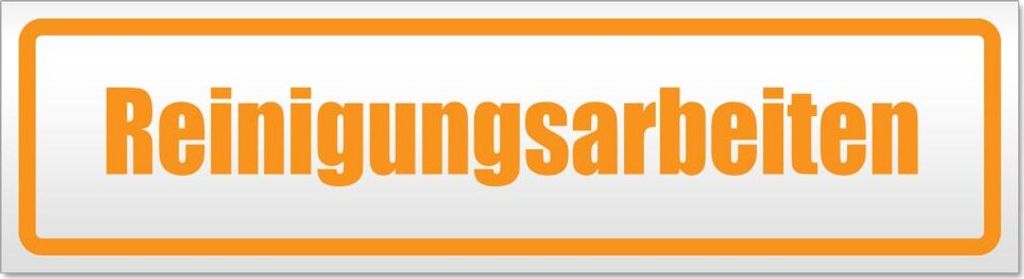 Reinigungsarbeiten Magnetschild Schild magnetisch