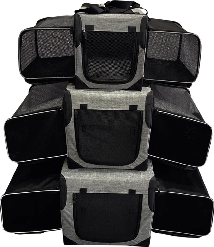 Sac de Transport Extensible Nobby Gris L 76cm avec Aération Optimale