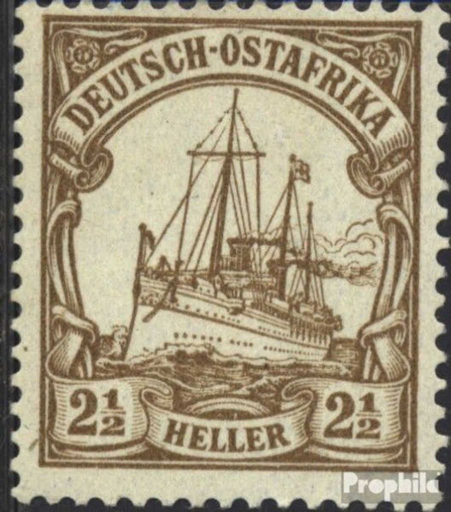 Briefmarken Deutsch-Ostafrika 1905 Mi 22 gestempelt Schiff Kaiseryacht Hohenzollern