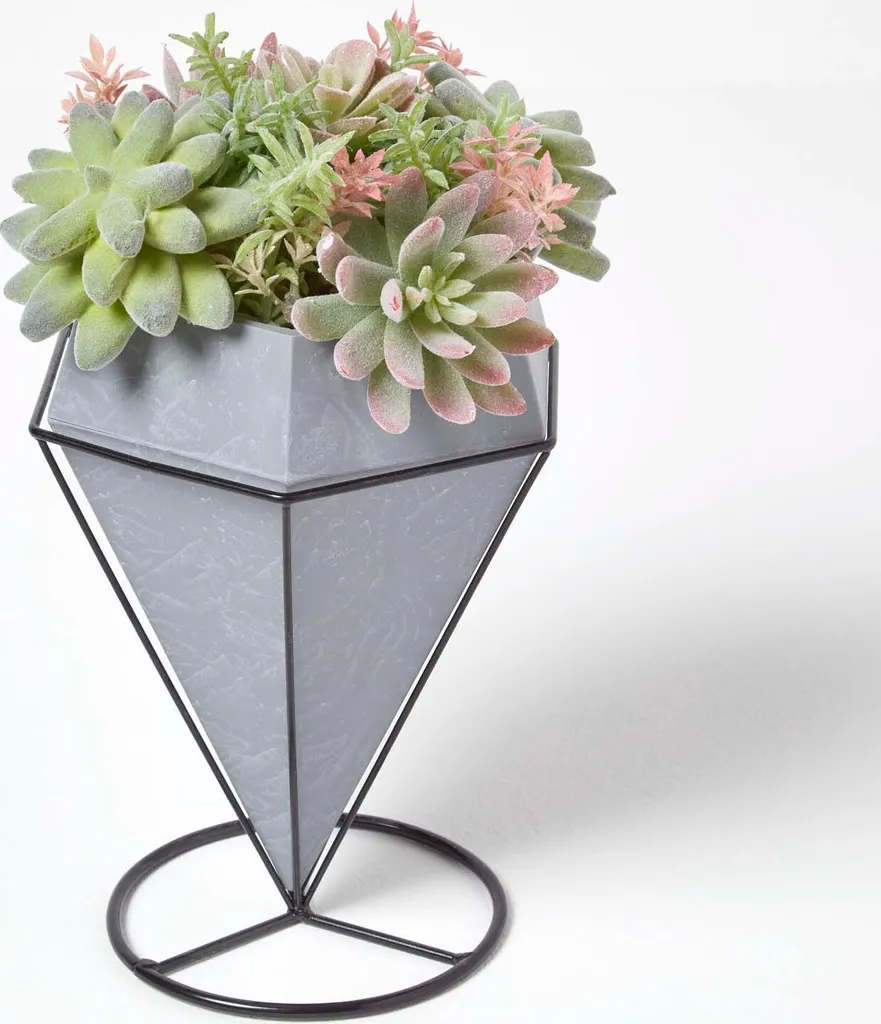 Plante artificielle pour bureau et salon, arrangement succulentes 31cm