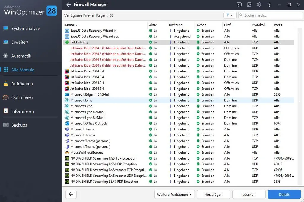 Logiciel d'Optimisation PC Ashampoo WinOptimizer 28 Licence à vie 1 Poste - 9