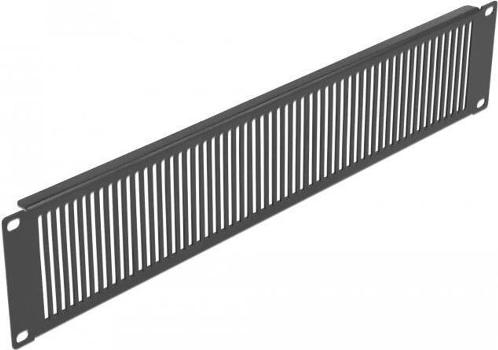 DELOCK 19" Netzwerkschrank Panel mit Lüftungsschlitzen 2 HE