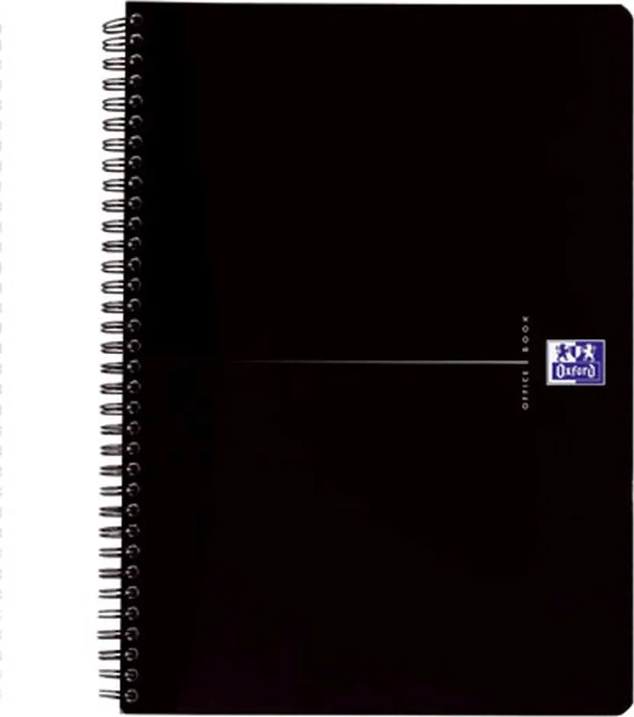 Bloc-notes Oxford Smart Black A4+ ligné - Papier 90g Optik Paper Premium