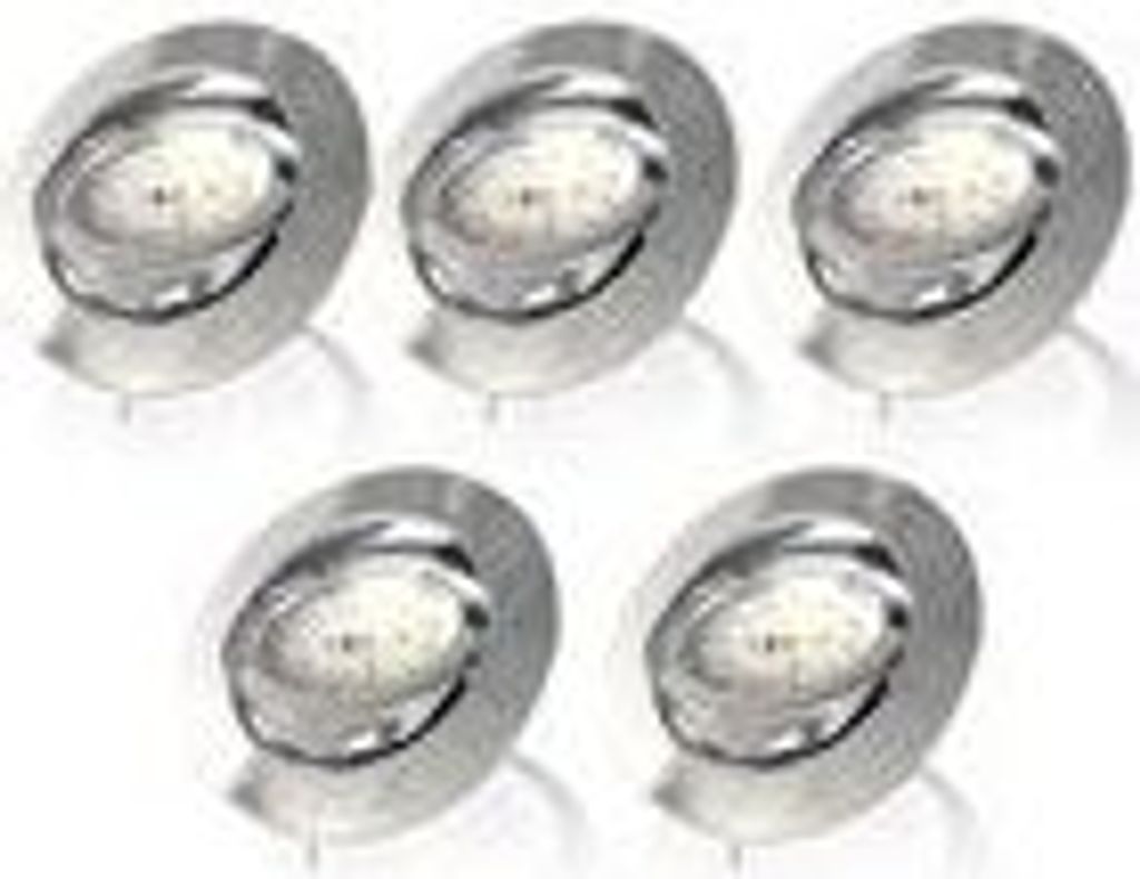 5x LED Einbaustrahler dimmbar Einbau-Leuchten Spots 230V ultra-flach dimmbar SET