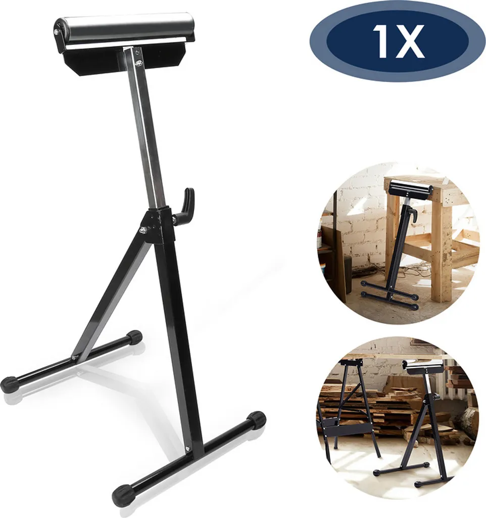 Supporto a Rulli Jiubiaz Regolabile: Cavalletto per Taglio Legno e Metalli