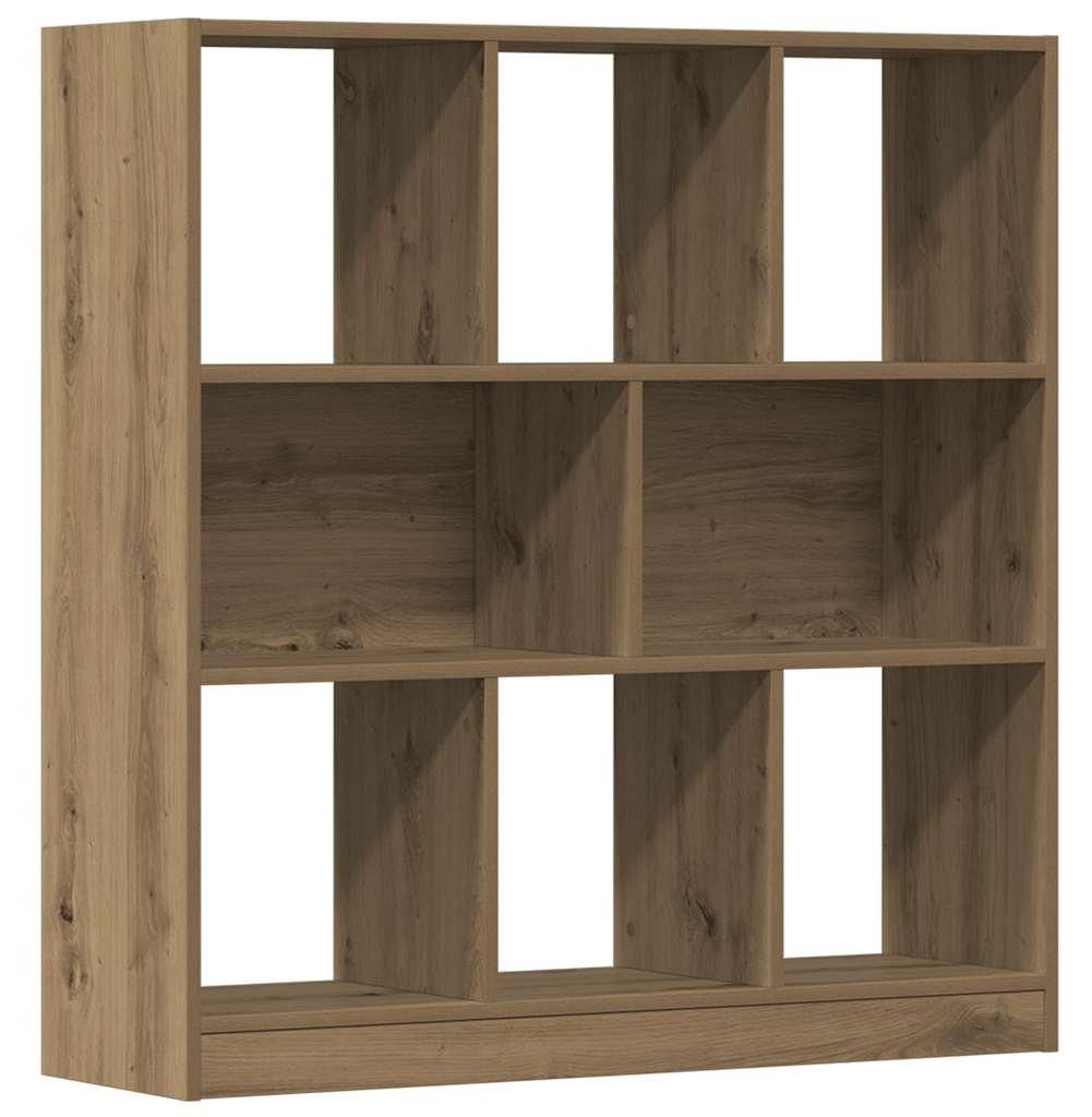 vidaXL Artisan dubová knižnica 97,5x29,5x100 cm materiál na Obrázok produktu 