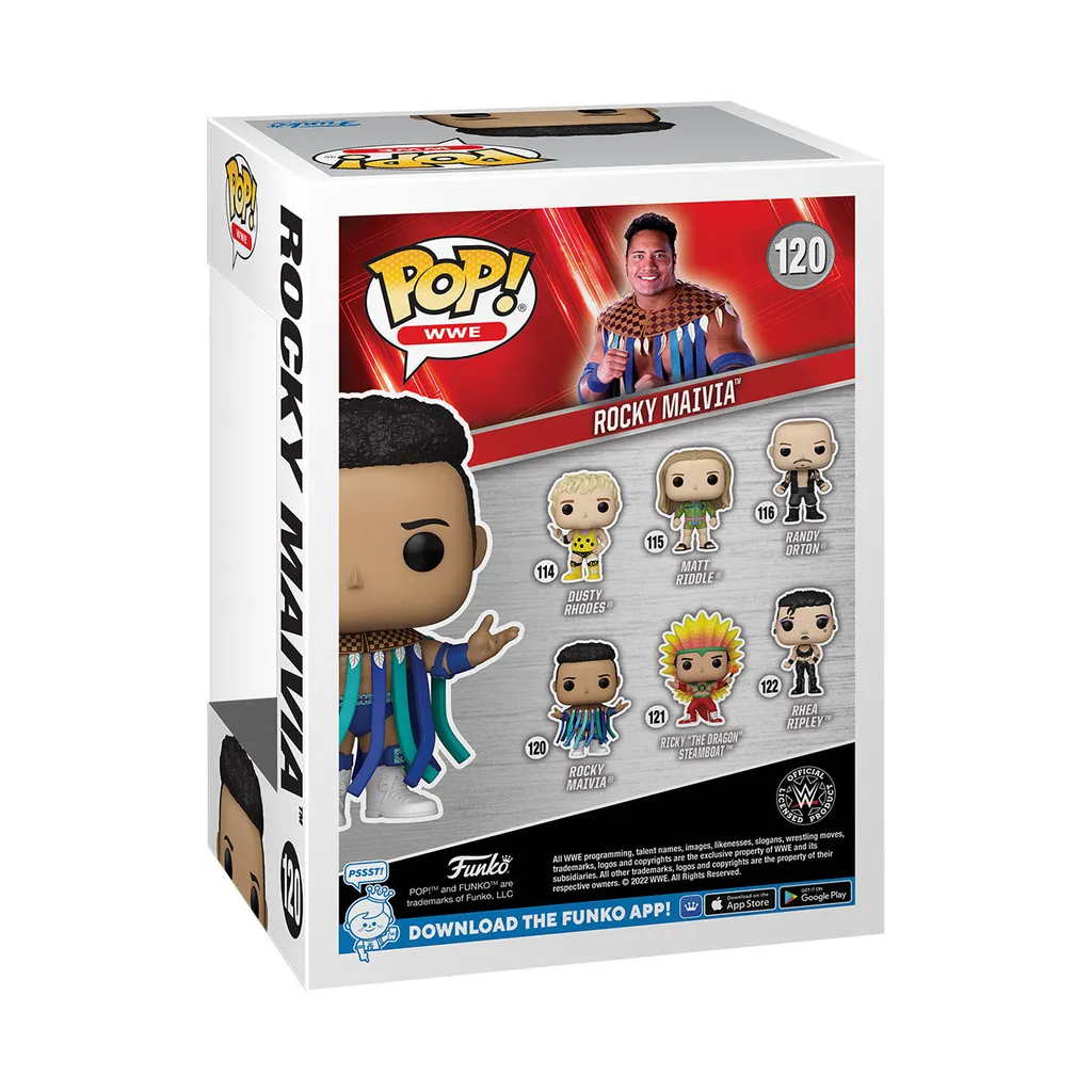 Déco Bureau Catch Figurine Funko Pop WWE Rocky Maivia 120 Idée Cadeau Fun - 4