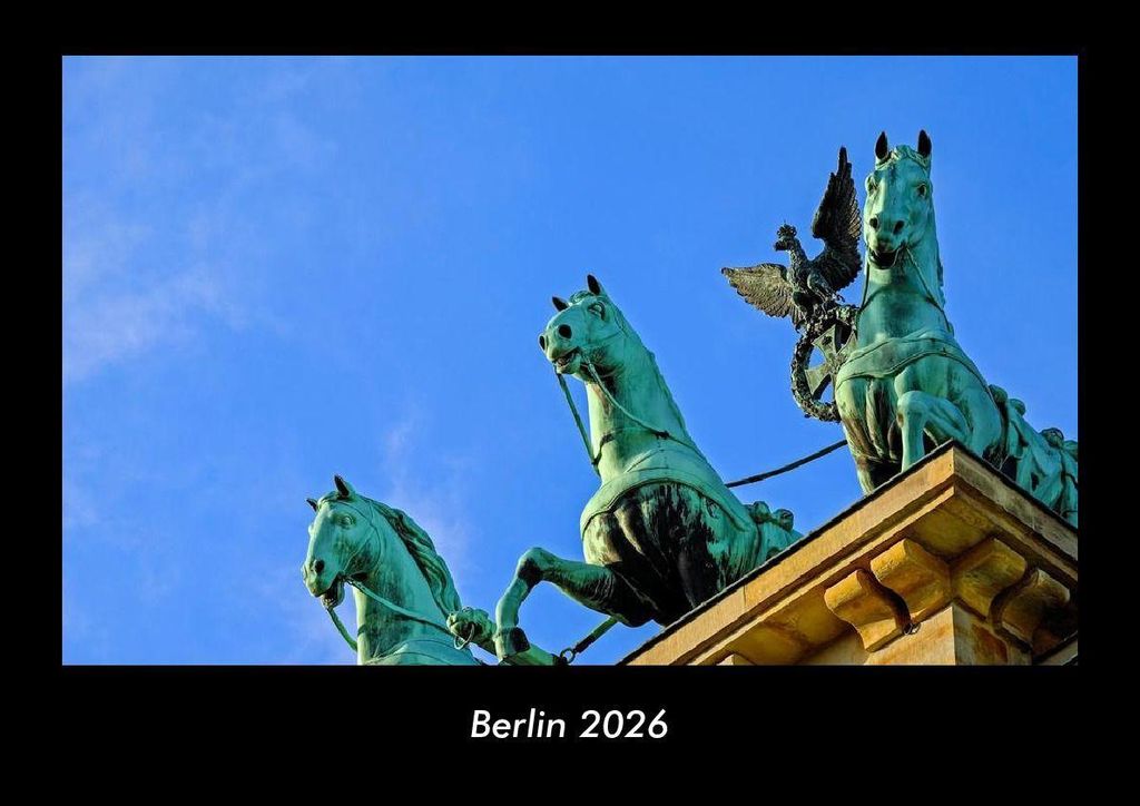 Berlin 2026 Fotokalender - Querformat DIN A3, Monatskalender mit Bild-Motiven aus Orten und Städten, Ländern und Kontinenten