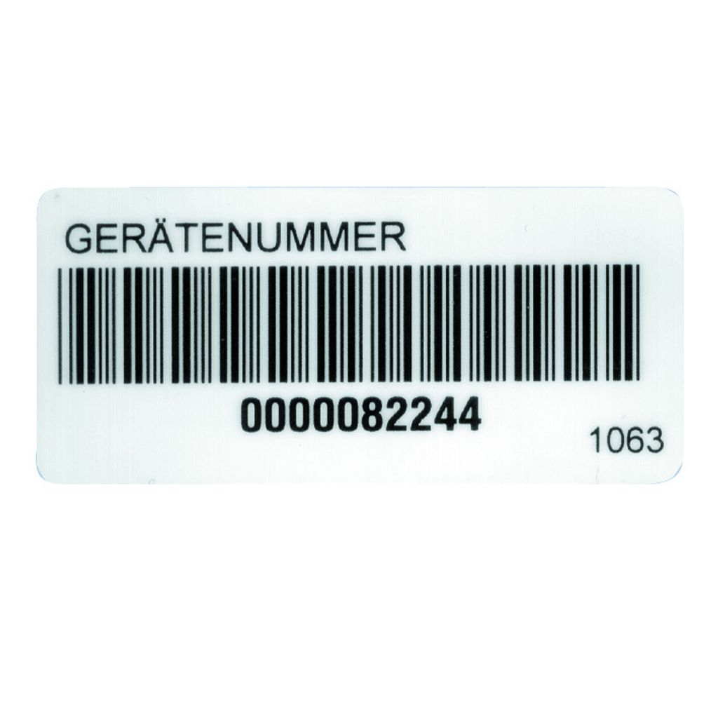 Barcode-Aufkleber auf Rolle 1063 (VE250)