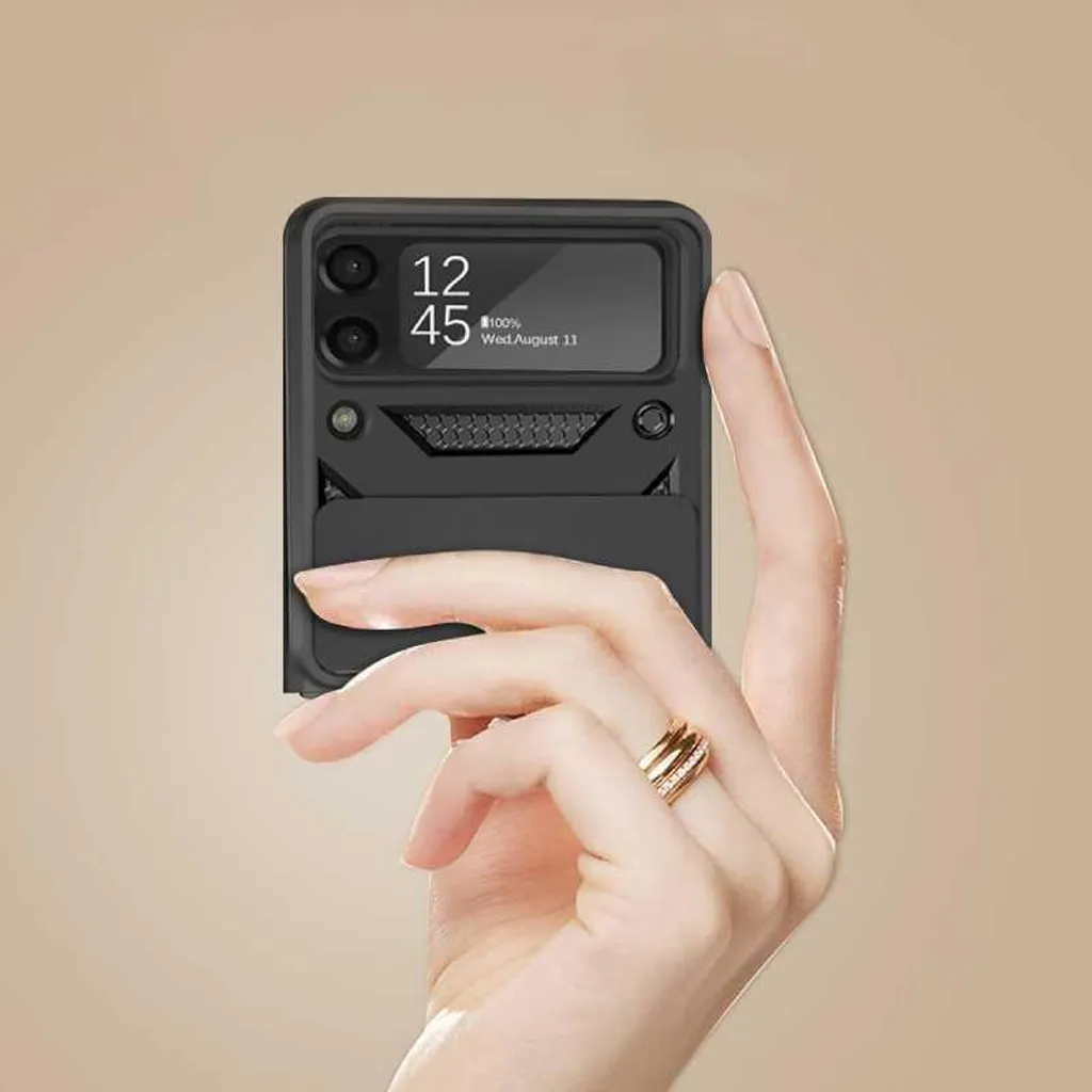 Custodia Professionale Samsung Z Flip 3 SPACECASE Camring Nero - 8