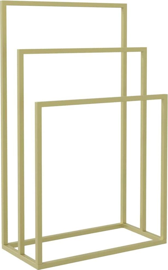 vidaXL Vešiak na uteráky zlatý 48x24x79 cm Žehlička Obrázok produktu 