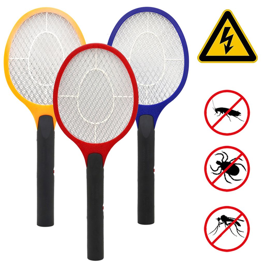 3X Elektrische Fliegenklatsche Insektenvernichter Mücken 