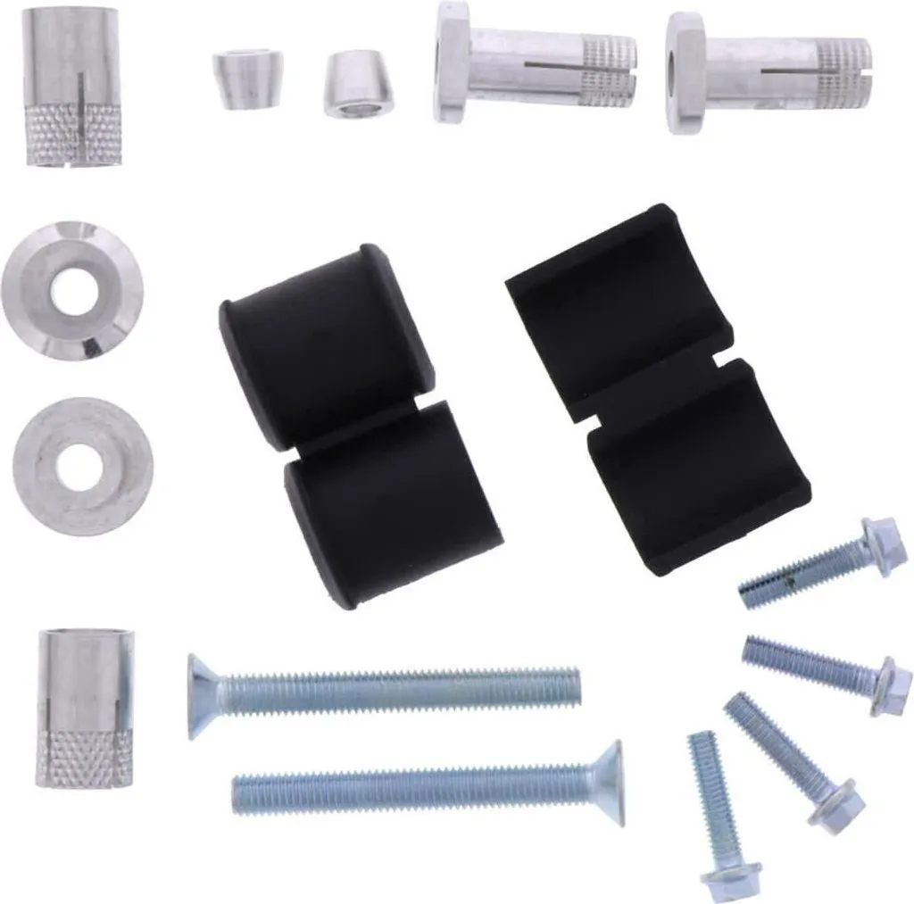 Kit de Montage Universel Polisport NMD pour Protège-mains Noir One Size