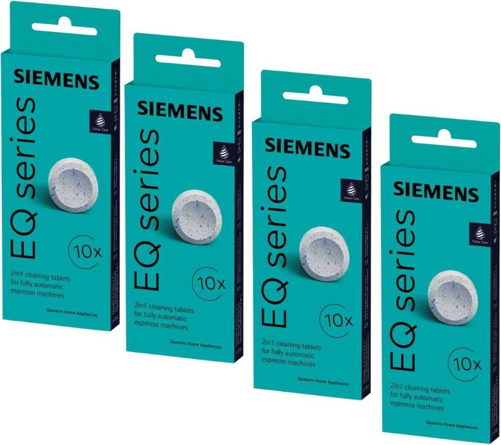 SIEMENS TZ80001N 40 Stück Reinigungstabletten für alle Kaffeevollautomaten der EQ. Series