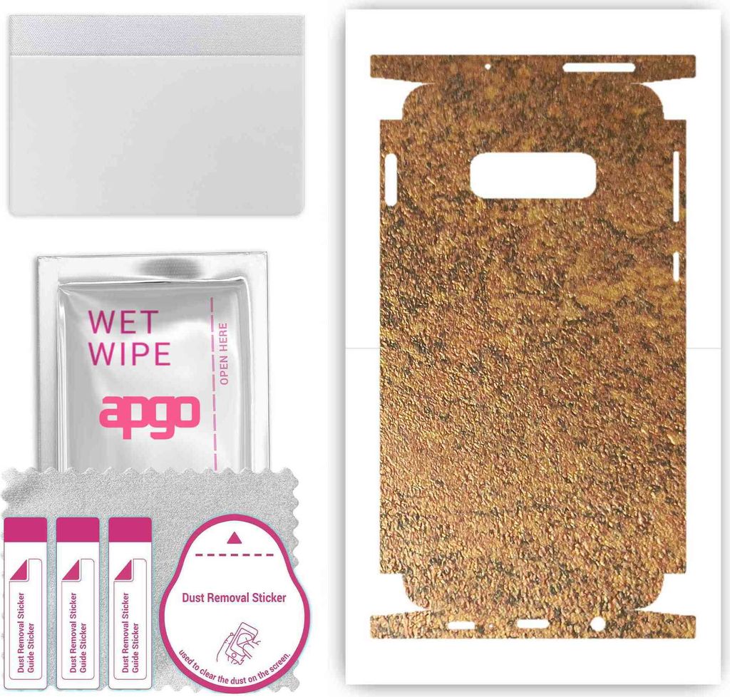 apgo Rückseite + Seiten Schutzfolie, Skin, kompatibel mit Samsung Galaxy S10e, Hinten Displayschutzfolie aus Vinylfolie, kratzfest, einfache Monta...
