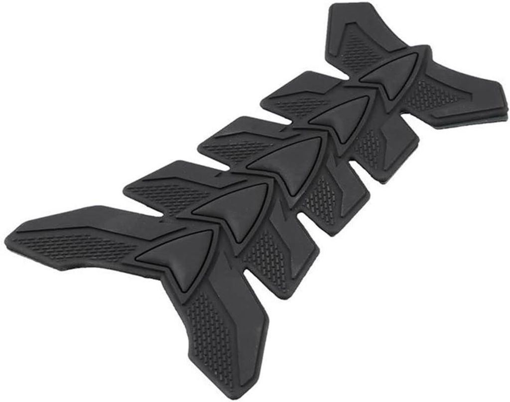 Tankpad Motorrad 3D,Motorrad Tankpad Aufkleber Motorrad 3D Gel Öl Gas Tank Pad Fisch Gummi Kraftstofftank Aufkleber,für Motorräder(Schwarz)