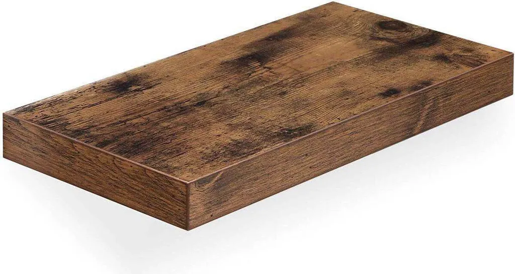 Étagère murale Rootz en bois massif style industriel - Étagère flottante