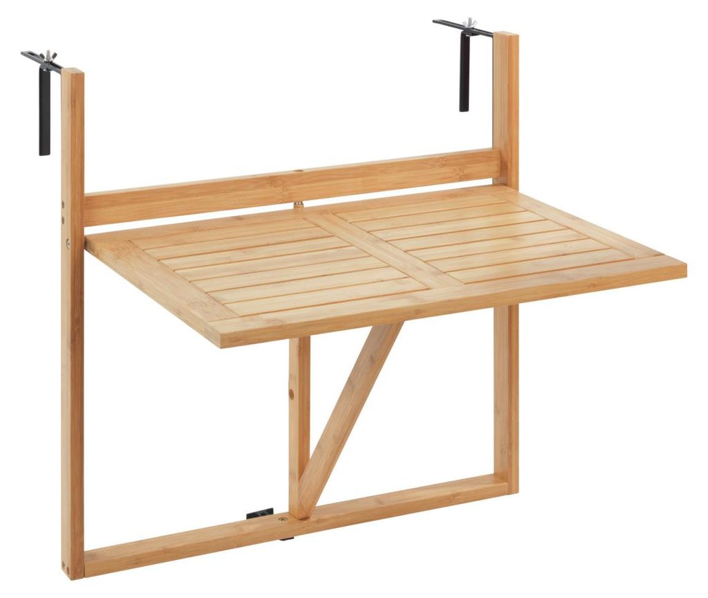 Bambusový balkónový skladací stôl WENKO Mod. Waikiki, na Obrázok produktu 