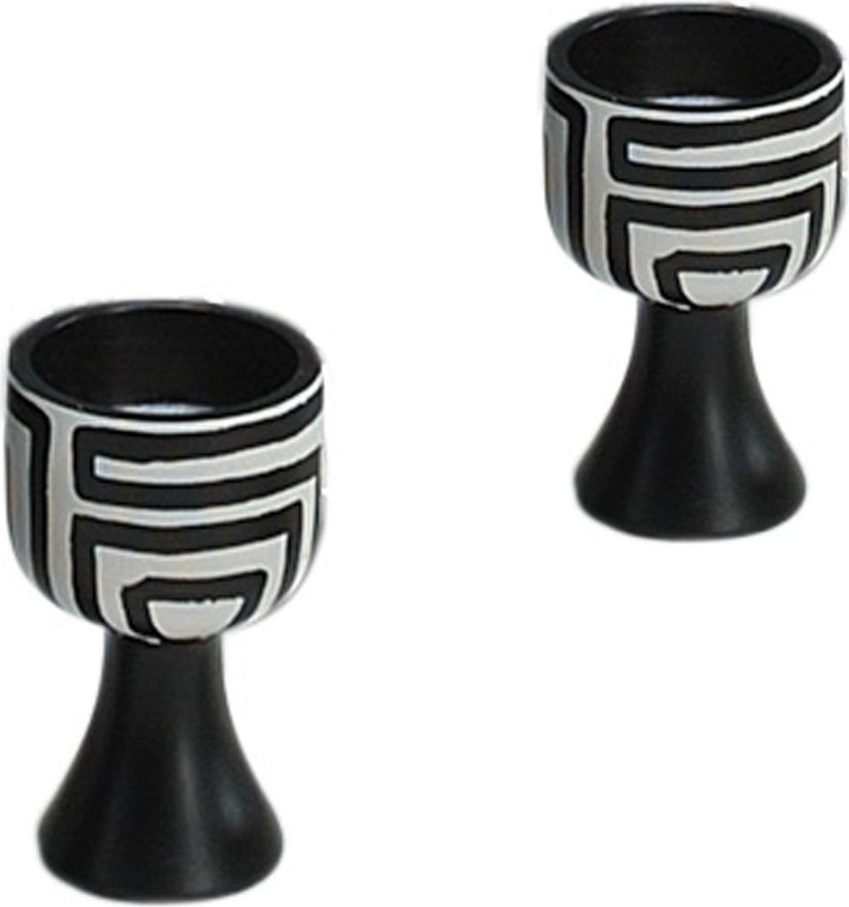 Mango-Holz-Kerzenhalter 2er-Set