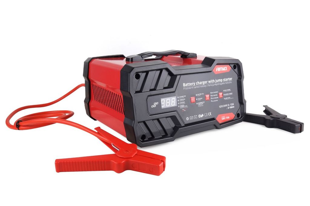 AMiO Nabíjačka so štartovacou funkciou 12A 12/24V 75A Obrázok produktu 