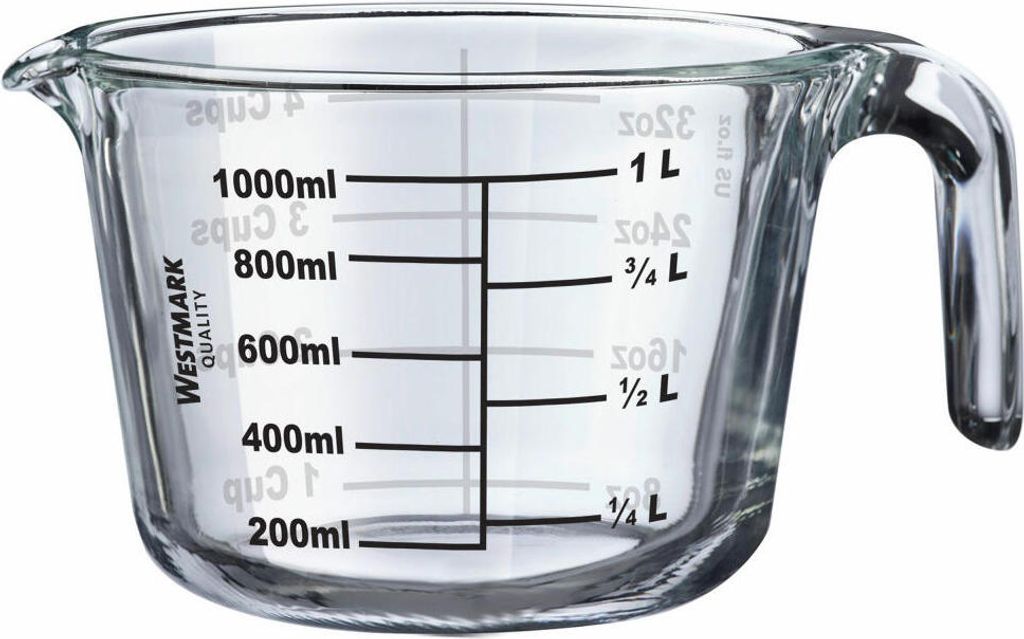 Westmark Messkanne, Glas, 1 L, offener Griff, 30632260 Produktbild 