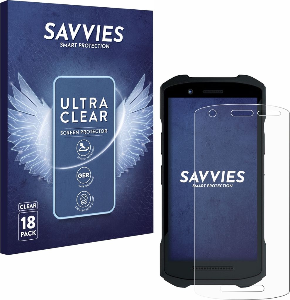 18x Für Zebra TC21/ TC26 Schutzfolie Savvies Displayschutz Display Schutz Folie Klar Transparent
