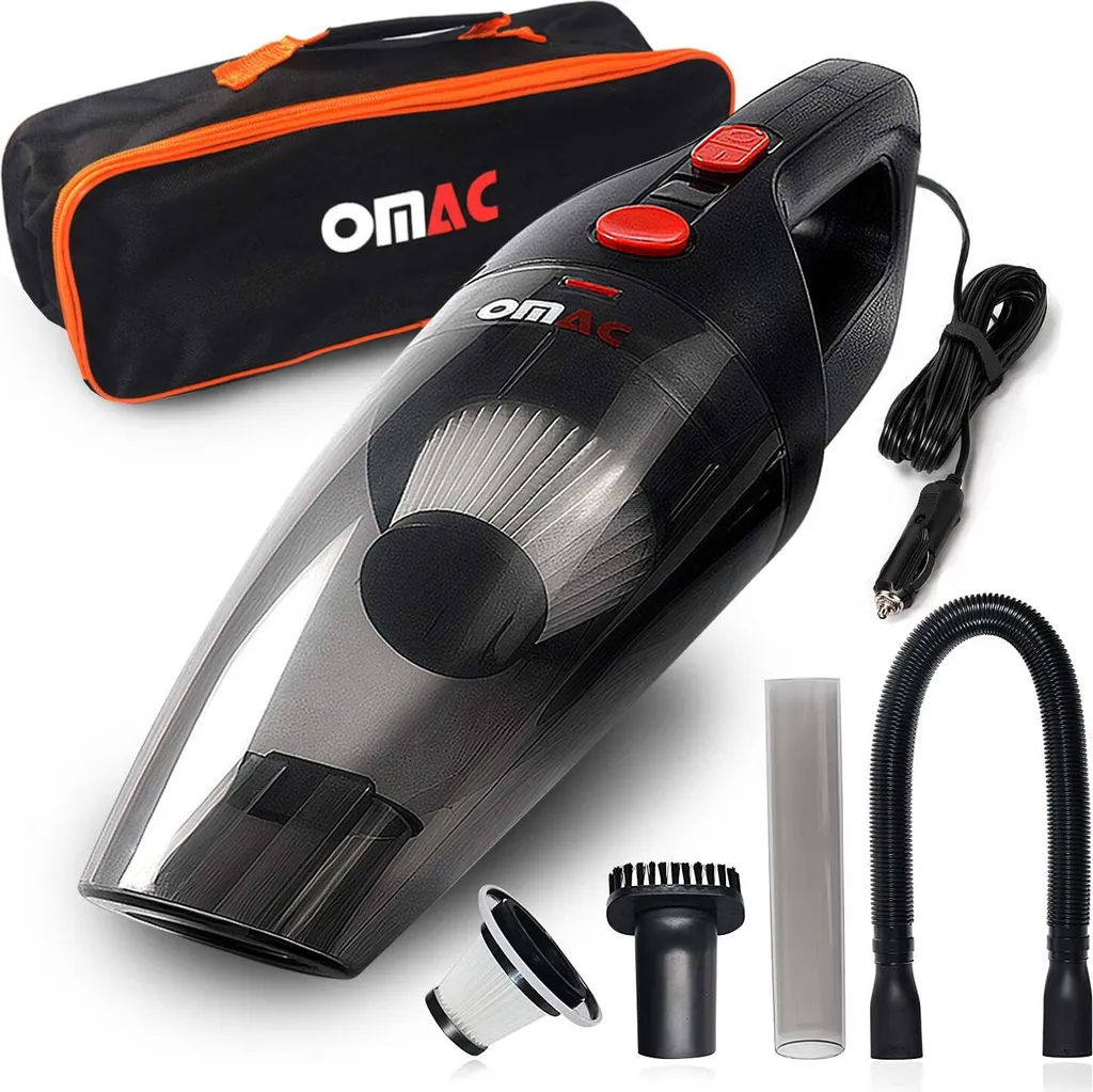 Mini Aspirapolvere Auto 12V per Briciole e Liquidi con Filtro HEPA
