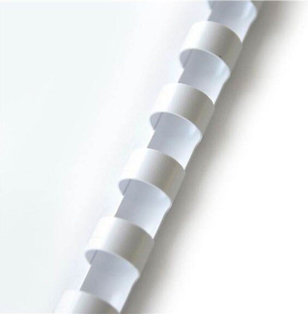 Plastové chrbty Q-Connect - 10 mm, biele, 100 ks Obrázok produktu 