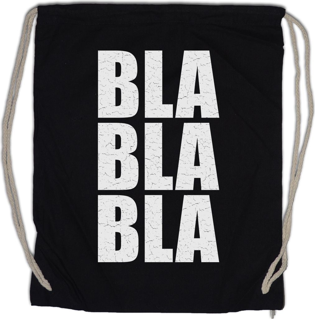 Urban Backwoods Bla Bla Bla I, Turnbeutel, Farbe: Schwarz