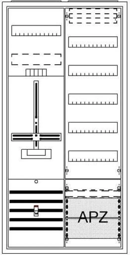 Armoire complète STRIEBEL & JOHN A27 1Z1V5A2 AP trois points IP44