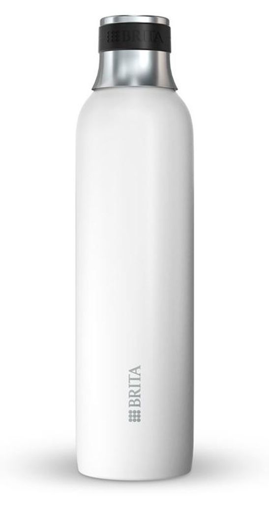 Brita sodaTRIO Edelstahlflasche weiß klein Immagine del prodotto 