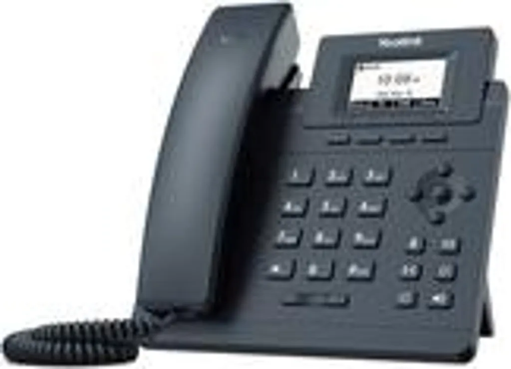 Téléphone IP Yealink SIP-T30 de Bureau Noir avec Combiné Filaire Robuste
