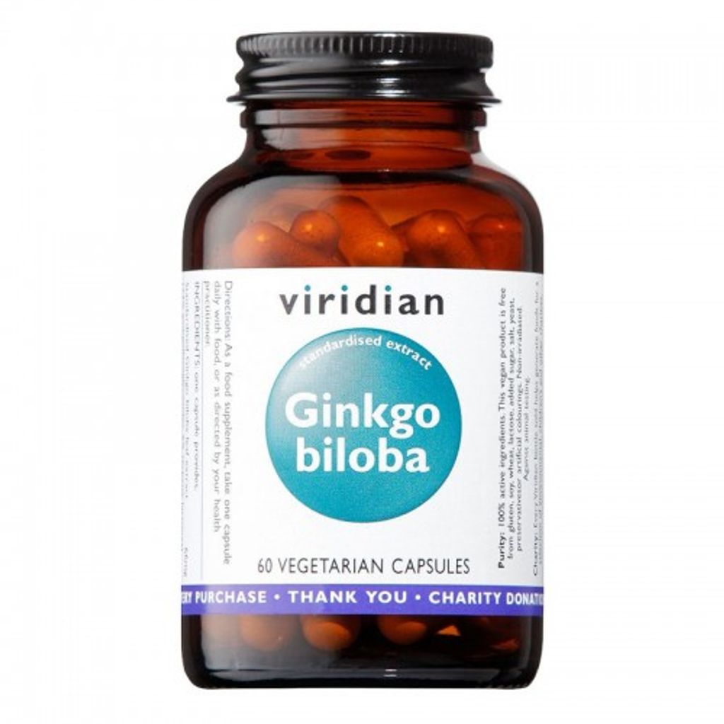 Ginkgo Biloba 60 kapsl Viridian Obrázek produktu 