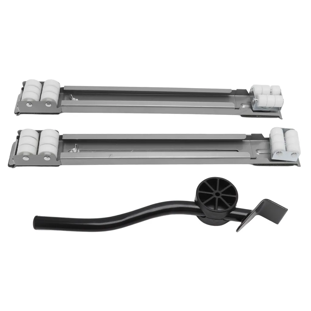 Support roulant 300kg télescopique en métal pour machine à laver inox