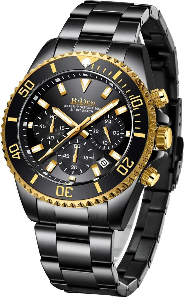 Orologio Uomo Acciaio Inox Multifunzione: Eleganza e Precisione Quarzo