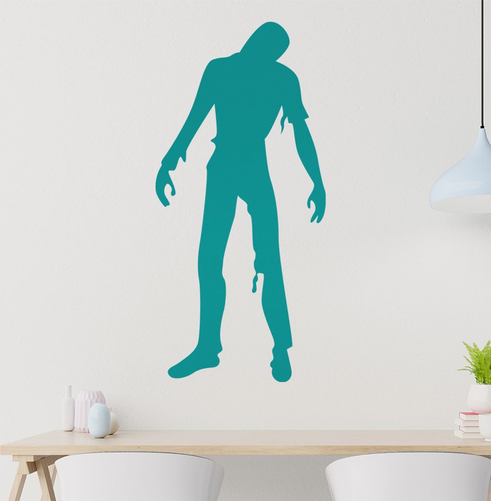 Zombie Wandtattoo in 6 Größen - Wandaufkleber Wall Sticker - Dekoration, Küche, Wohnzimmer, Schlafzimmer, Badezimmer