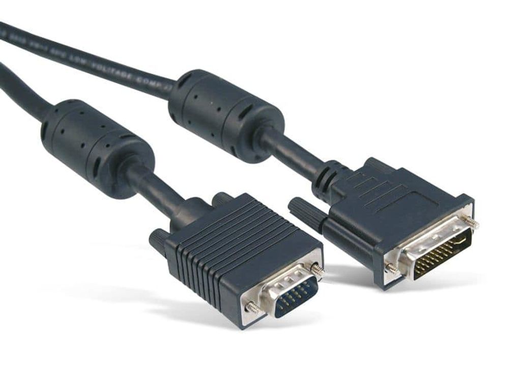 Adapterkabel DVI-A > VGA (schwarz, 2 Meter)