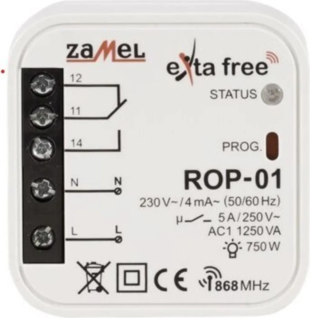 Module récepteur encastrable sans fil ROP-01 pour éclairage intérieur