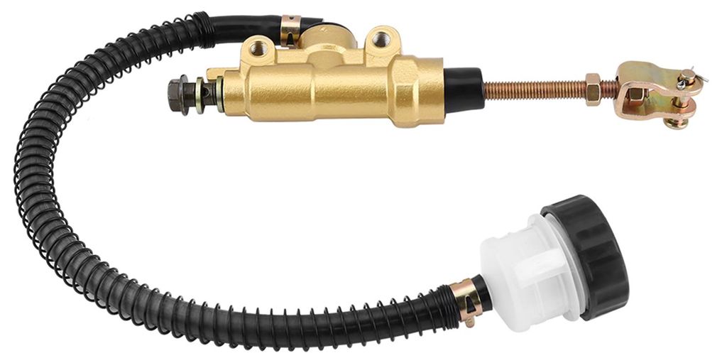 Motorrad-Hauptbremszylinder-Pumpenbehälter für hintere Fußbremse, goldfarben, für Honda CR125 CR250 CBR600