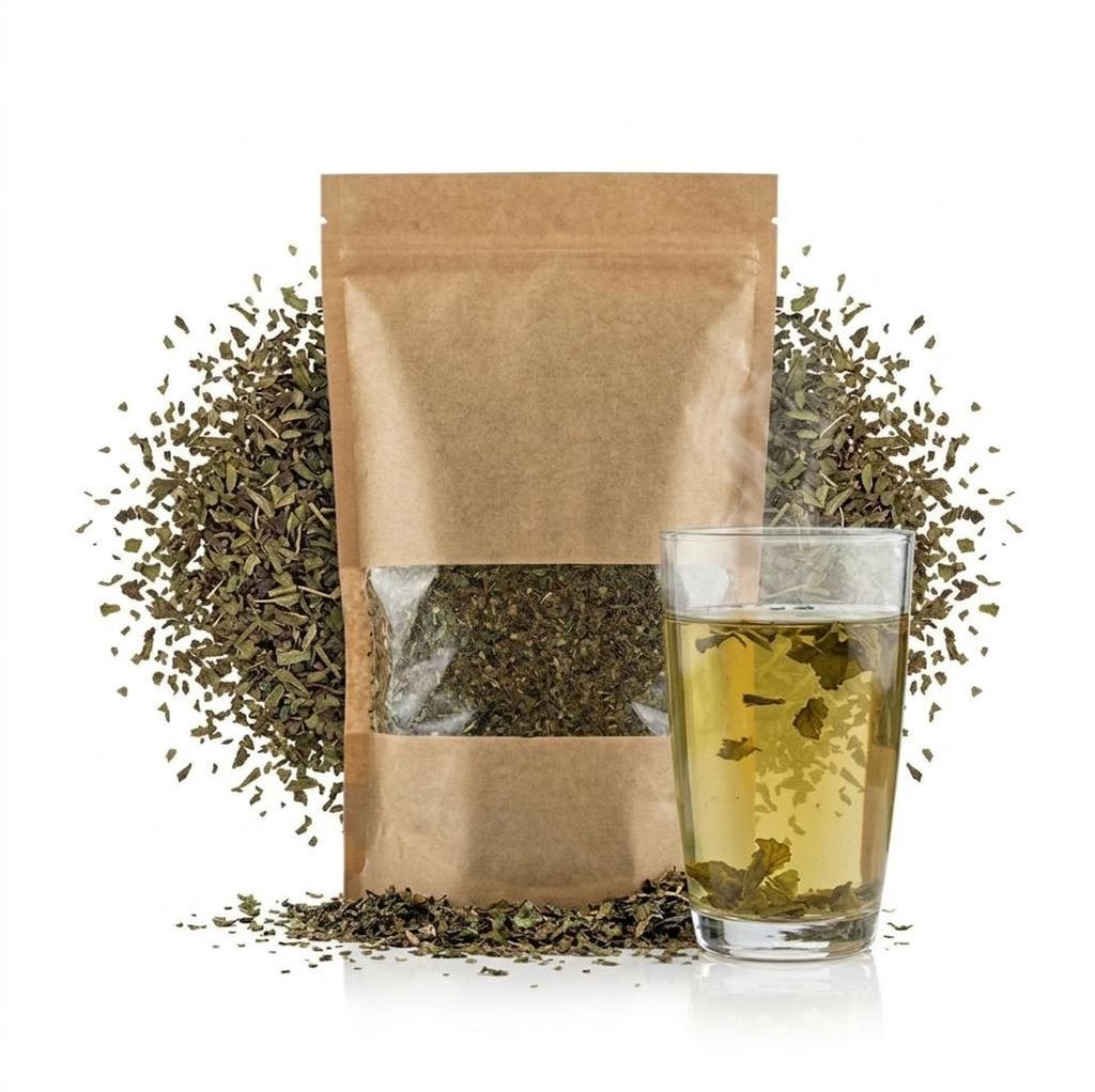 Zitronenmelisse Blätter - 500g - Getrockneter Kräutertee - Produktbild  KI-generiertes Bild