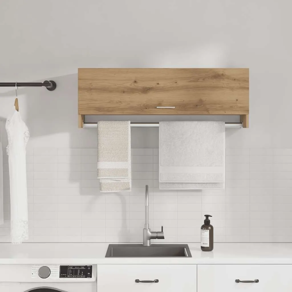 Armadio Rovere Artigianale 100x32,5x35 cm Materiale in legno - 3