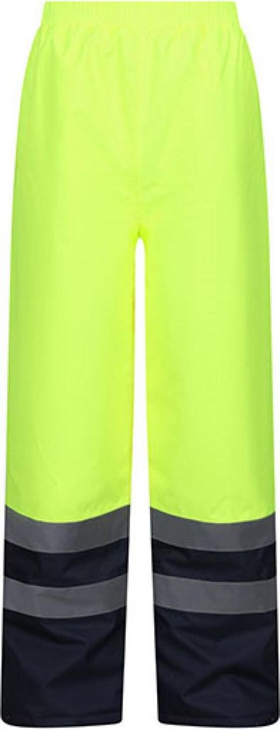 Regatta High Visibility TRJ523R | Pro Hi Vis Insulated Overtrouser Arbeitshose - Farbe: Yellow/Navy - Größe: 3XL