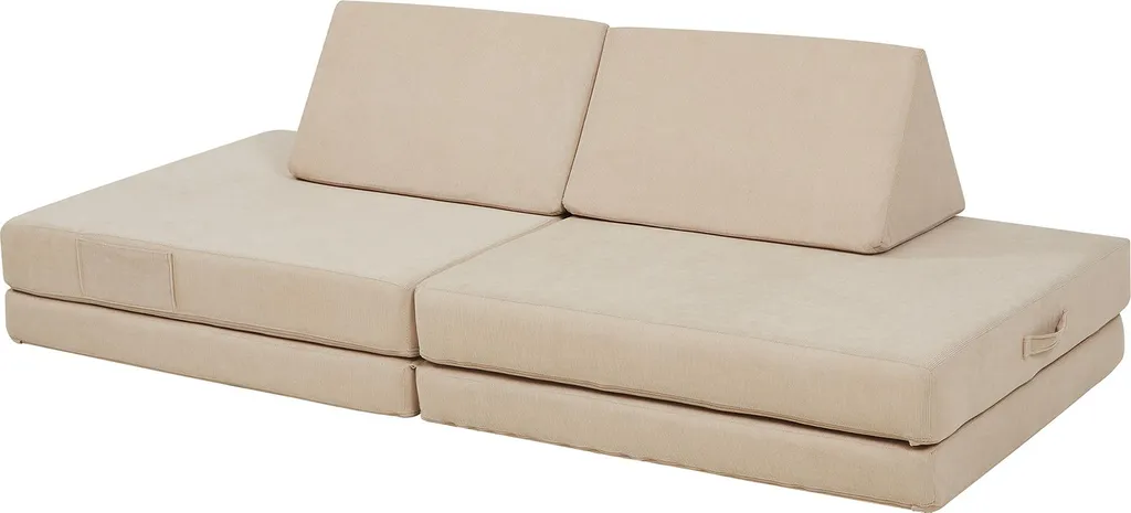 Divano Montessori Norhulta 5 Pezzi: Arredo Gioco Modulare Cord Beige - 5